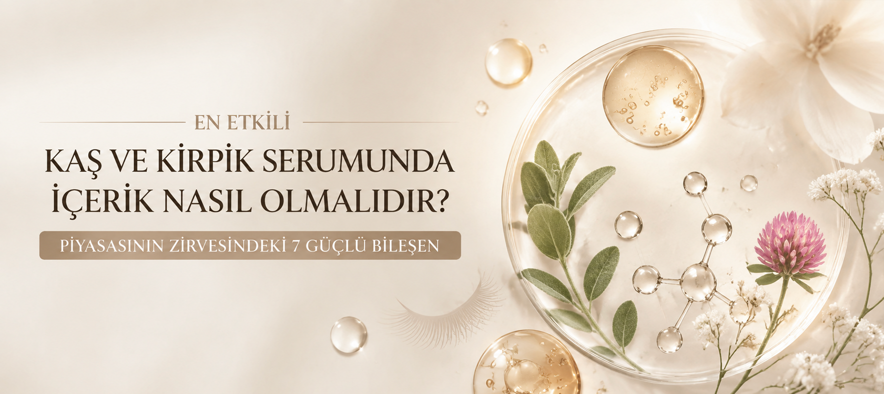 En Etkili Kaş ve Kirpik Serumunda İçerik Nasıl Olmalıdır? Piyasasının Zirvesindeki 7 Güçlü Bileşen
